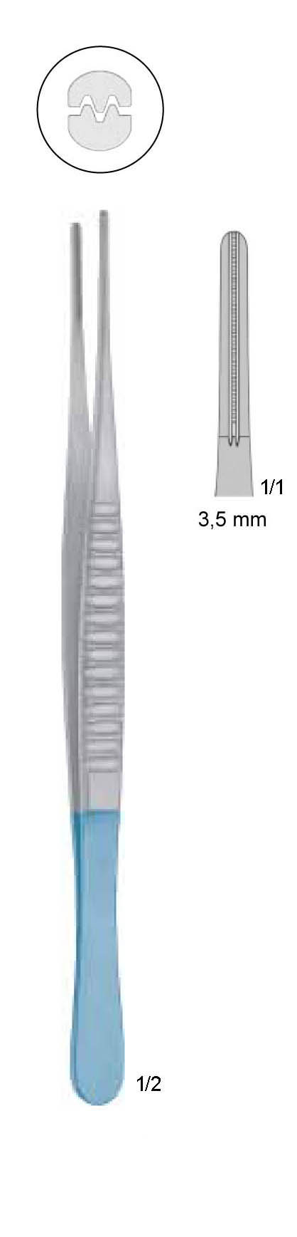 DE BAKEY TİTANYUM ATROMAT PENSET 3,5MM 35CM